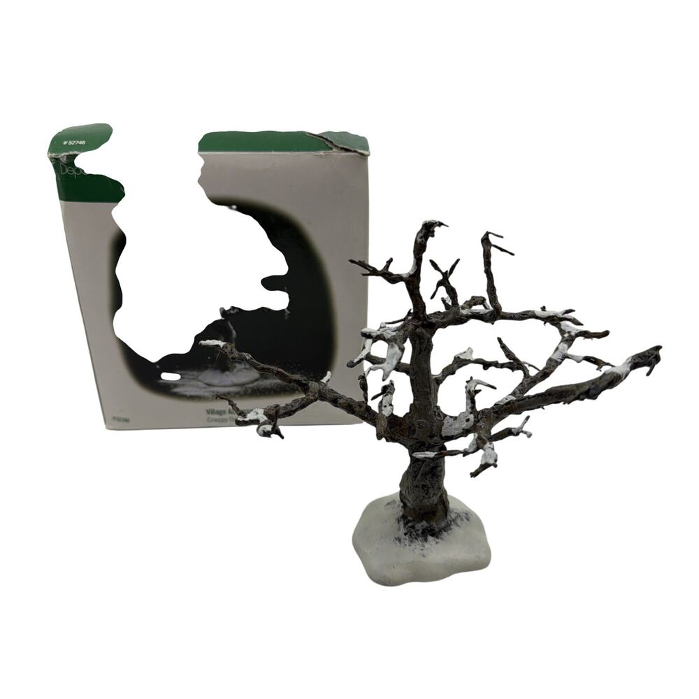 Dept 56 Christmas Village Accessories Craggy Oak Tree #52748 w/ Box